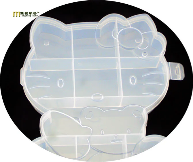 1PC New fixed grid plastic box Fishing Gear Clear Electronic Components Plastic Storage Box Assortment Case JF 0684