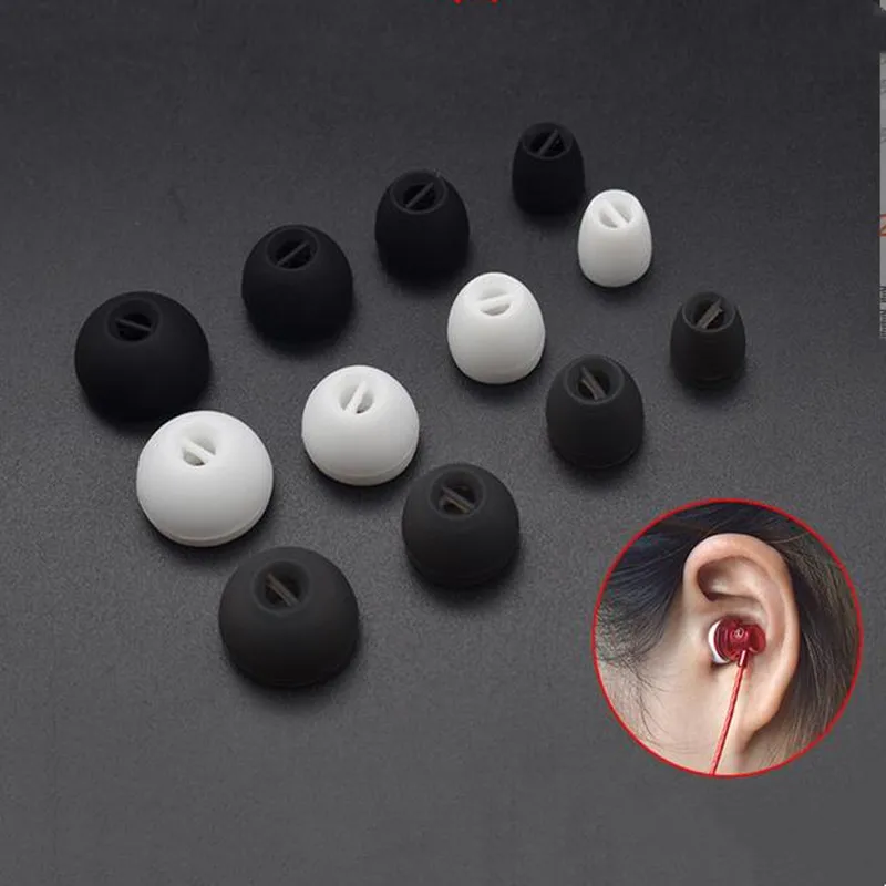 8 قطعة سيليكون سماعات الأذن نصائح عدم الانزلاق استبدال سدادات الأذن ل Sennheiser الزخم cx3.00 cx5.00 في الأذن سماعة وسادات أذن