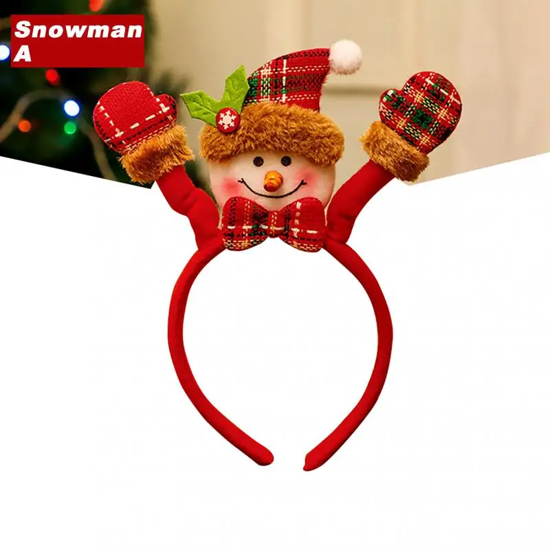 Christmas Headbands Santa Tree Elk Antlers Headband Kids Adult Headwear Reindeer Ornaments Christmas Decorations Party Cosplay