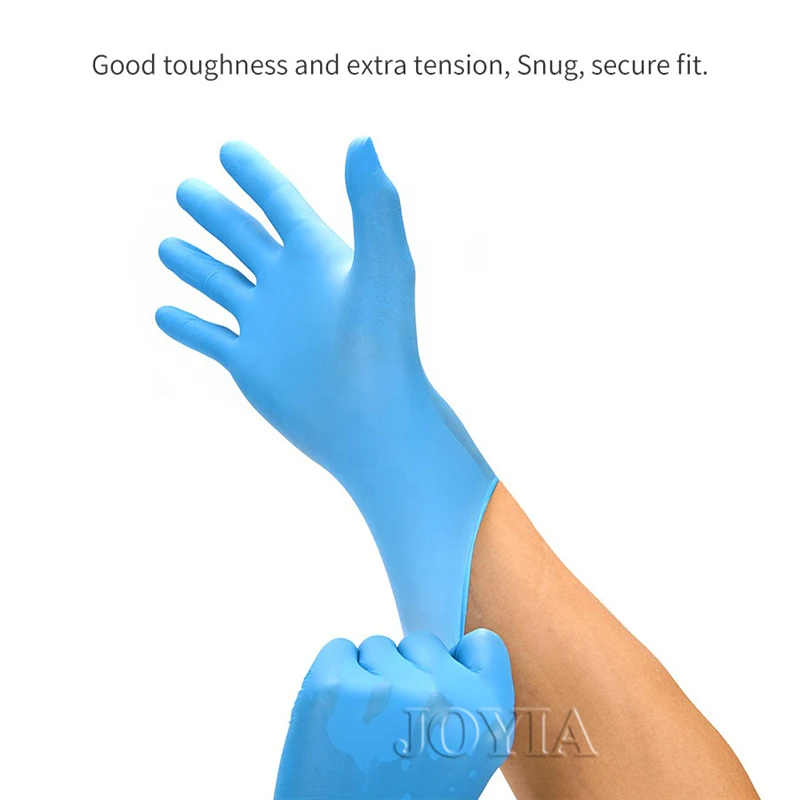 Blue Disposable Gloves Latex Free Powder-Free Exam Glove Small Medium Large S Home Work Man Synthetic Nitrile 100 50 20 Pcs