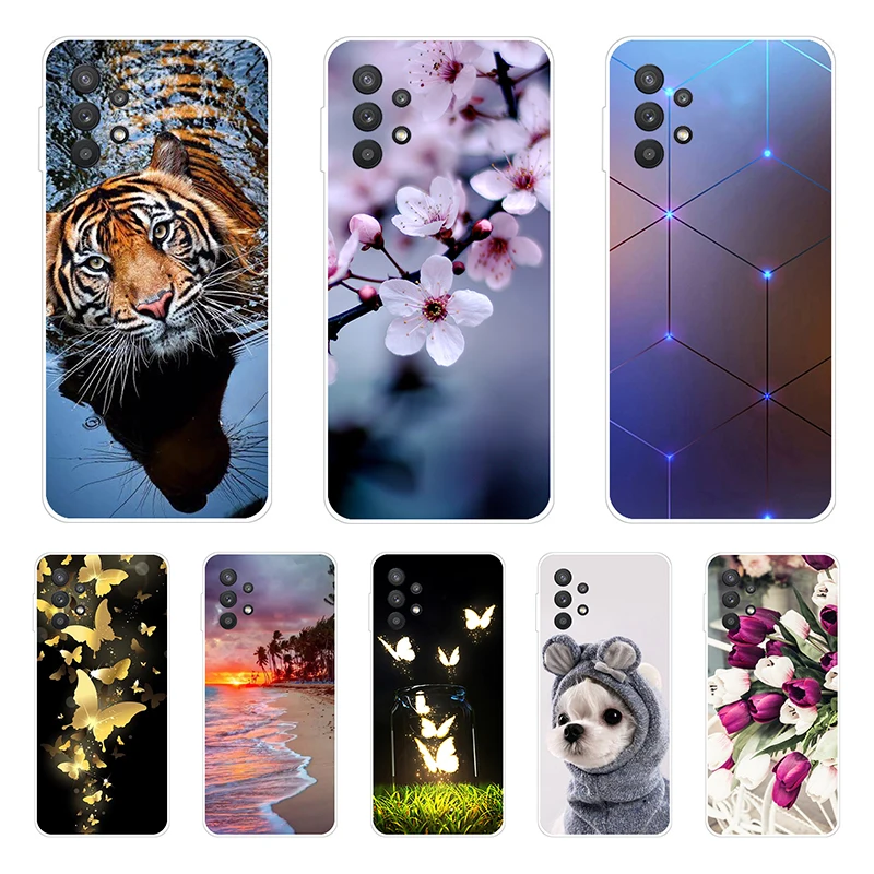 For Samsung A32 4G Case 6.4'' TPU Silicone space Soft Phone Cases for Samsung Galaxy A32 5G Case A326B 6.5'' Coque A 32 2021