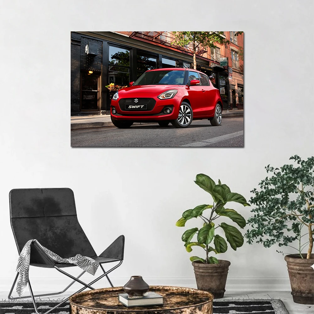 Suzuki Swift Car Poster and Print Canvas Painting Wall Art Modern Home Decorations