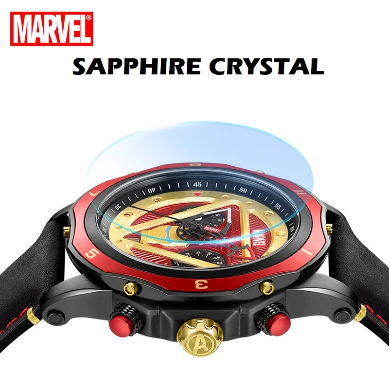 Disney Original Man Japan Quartz Casual Wrist Watches Iron Male Marvel Sapphire Crystal 100M Waterproof Luminous Hands 2020 New