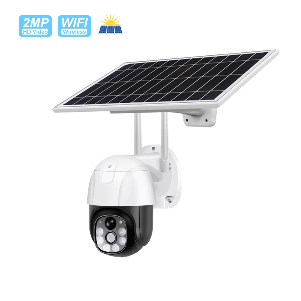 Solar camera WiFi camera  Surveillance Camera Solar CCTV Security Camera Outdoor WiFi Battery Camera1080P Rechargeable IP Camera