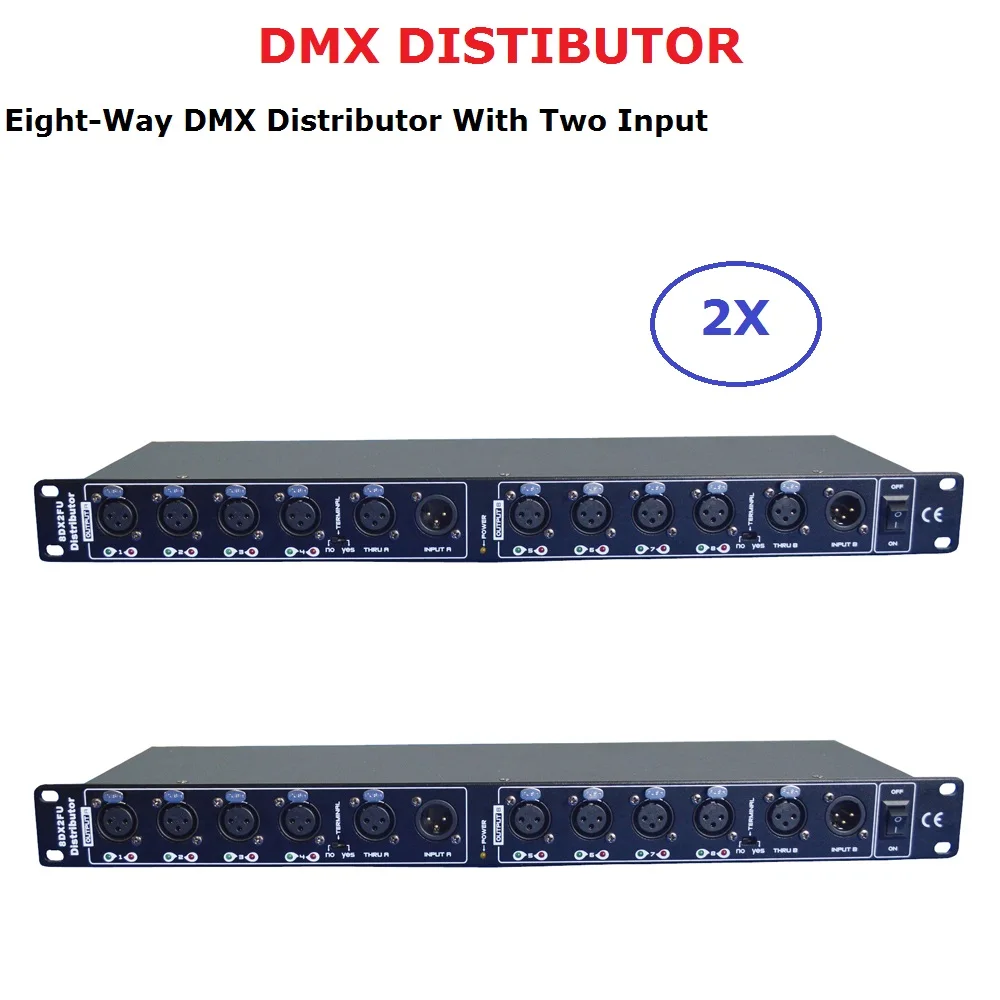 

2 шт./партия, сплиттер DMX DMX512, осветительный прибор