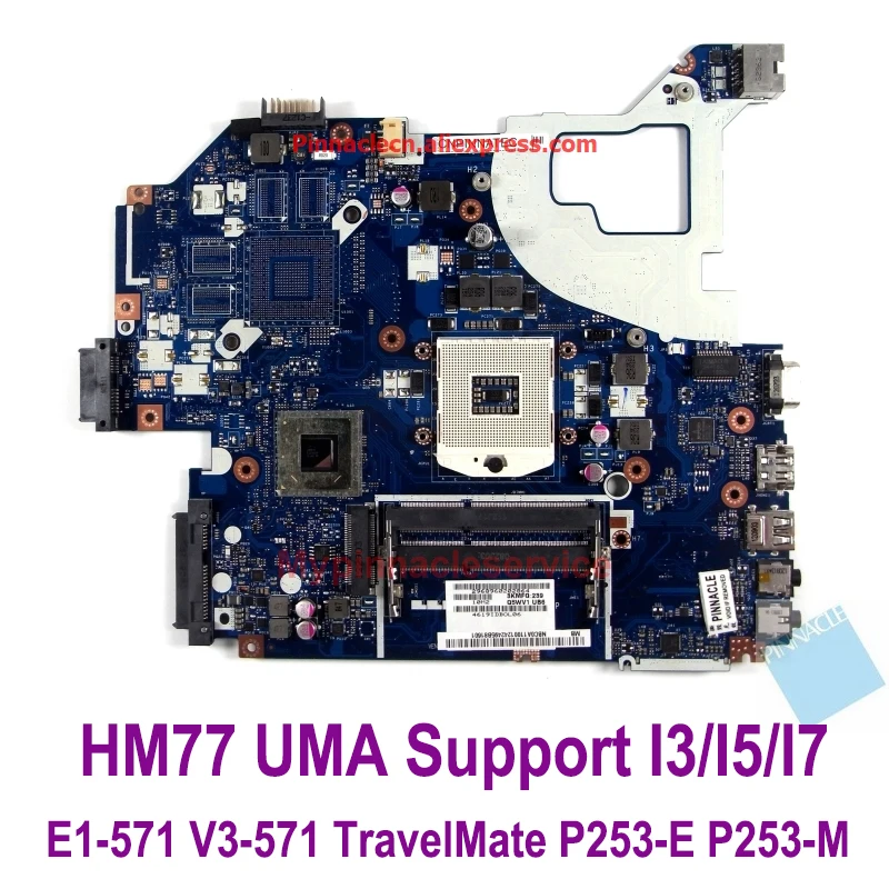 NBC0A11001 motherboard for Acer aspire E1-571 V3-571 TravelMate P253-E P253-M P253-MG LA-7912P /W HM77 chipset