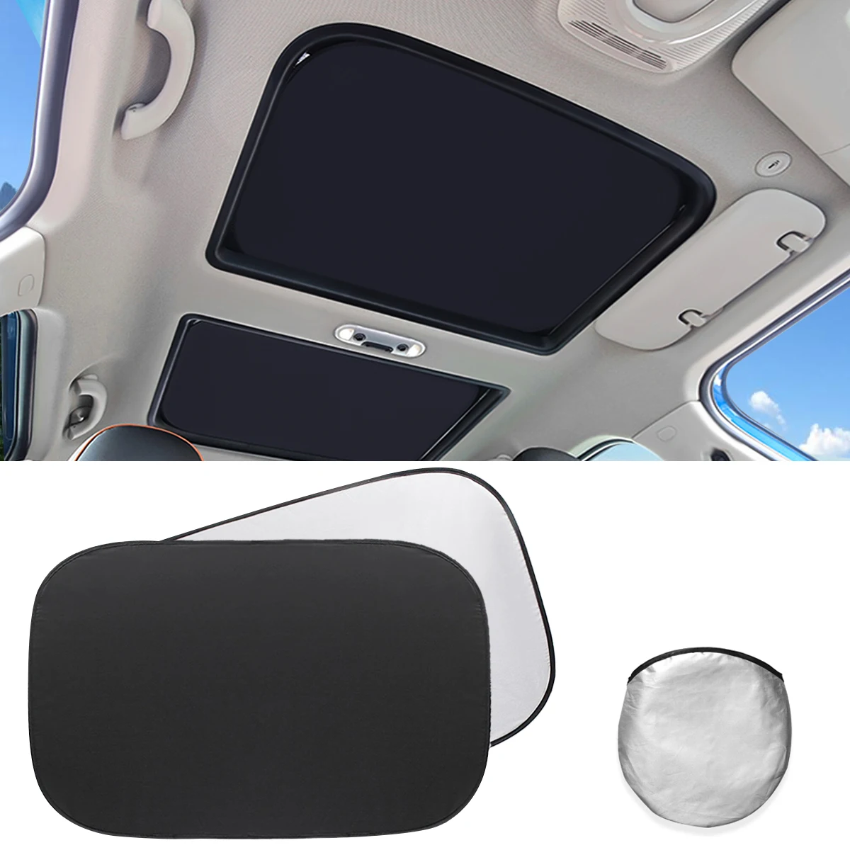 Foldable Car Sunroof Shade Heat Isolate Sunshade Cover Parasol Coche For Mini Cooper Clubman Countryman R55 R56 R60 R61 F56