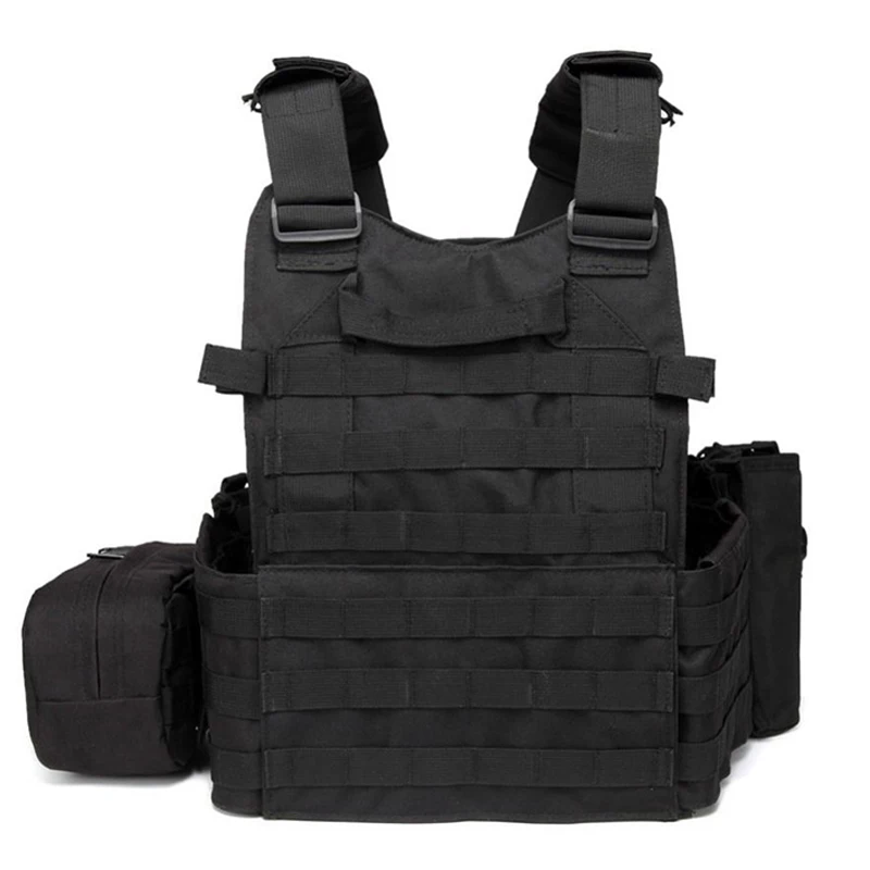 Combat Tactical Vest Live CS Games Airsoft Sport Body Armor 6094 Tactical Vest With 3 Magazine Pouch