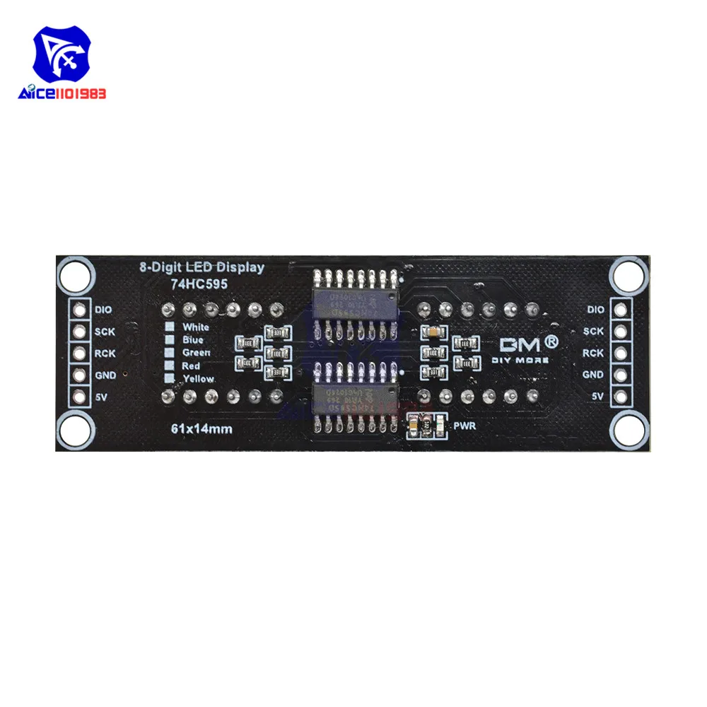 Diymore 74HC595 0.36 Inch 8 Bits Digitale Led Display 7 Segment Led Module 5 Kleur Beschikbaar Voor Arduino