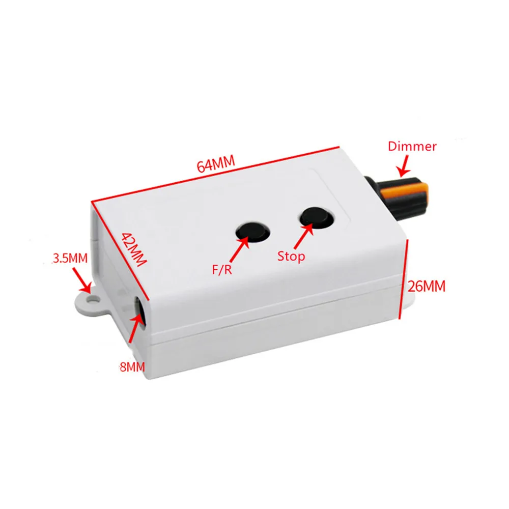 Taidacent Stepless PWM Speed Switch Regulator 12V 24V Brushless Motor PWM Speed Controller Control for BLCD DC Motor
