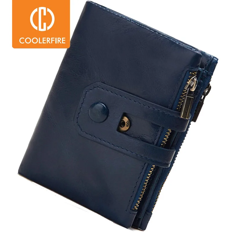 

Men Wallets Genuine Leather Wallet Card Holder Zip Small Wallet Man Leather Wallet Short Slim Coin Purse Men PJ079