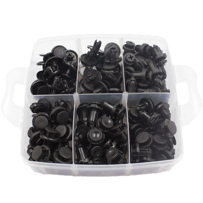 600Pcs Universal Boxed Car Fastener Clip Door Trim Car Bumper Rivet Fixer Fixing Clip