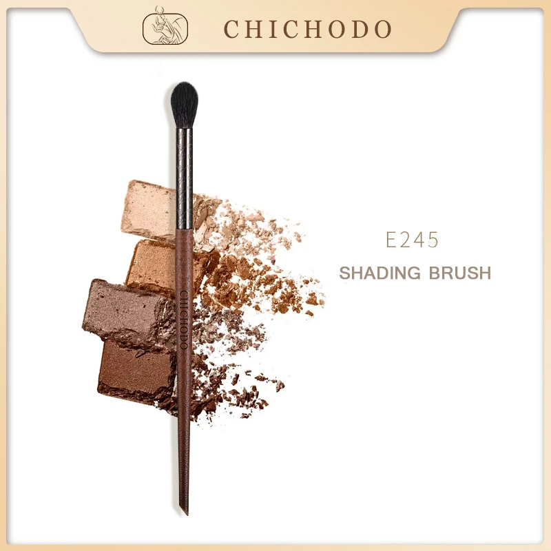 Chichodo Make-Up Borstel-Amber Serie Gesneden Buis Dier Haarborstels-Geit Haar Concealer Borstel-Natuurlijk Haar Pen-E245