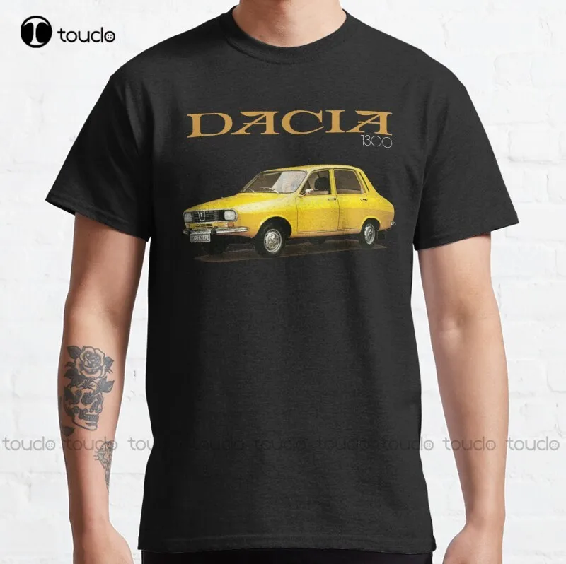 New Dacia 1300 Dacia Denem Romania Romanian Classic T-Shirt Cotton Tee Shirt t-shirts for men Custom aldult Teen unisex