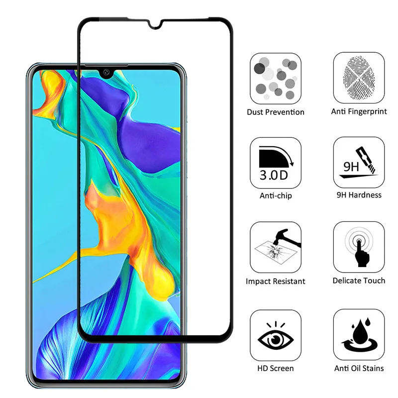 screen protector for huawei p30 lite P40 full Cover protective Glass for huawei 40 P40 lite Hauwei p30 lite Film tempered glass