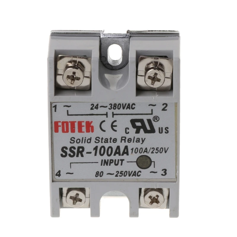 New Drop Ship 24V-380V SSR-100AA 100A AC-AC Solid State Relay Module Temperature Controller