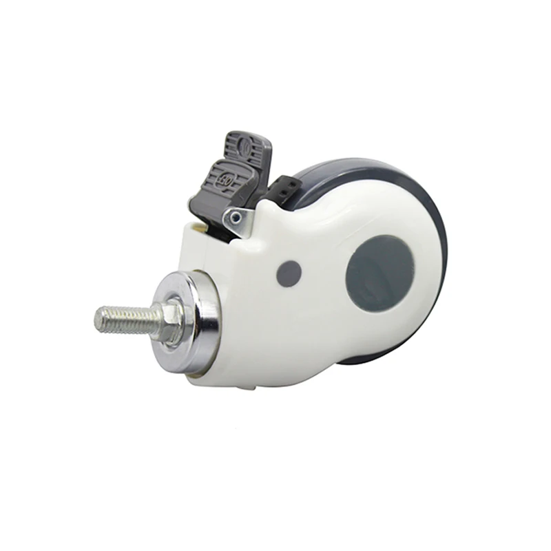3inch Brake Muted Furniture Medical Bed  Caster Hospital Cabinet Universal Wheel Industry Machinery Equipment Part