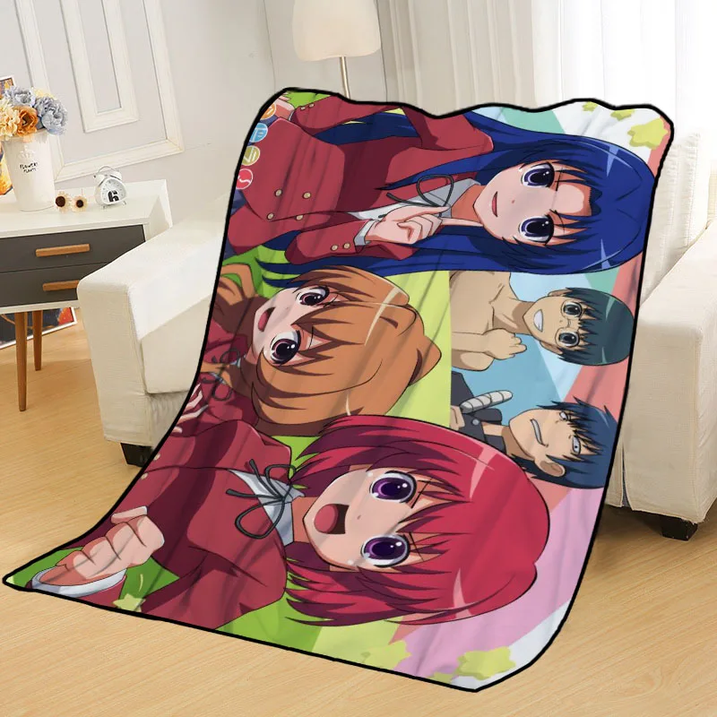 Personalized Blankets Custom Toradora Blankets for Beds Soft DIY Your Picture Decoration Bedroom Throw Travel Blanket