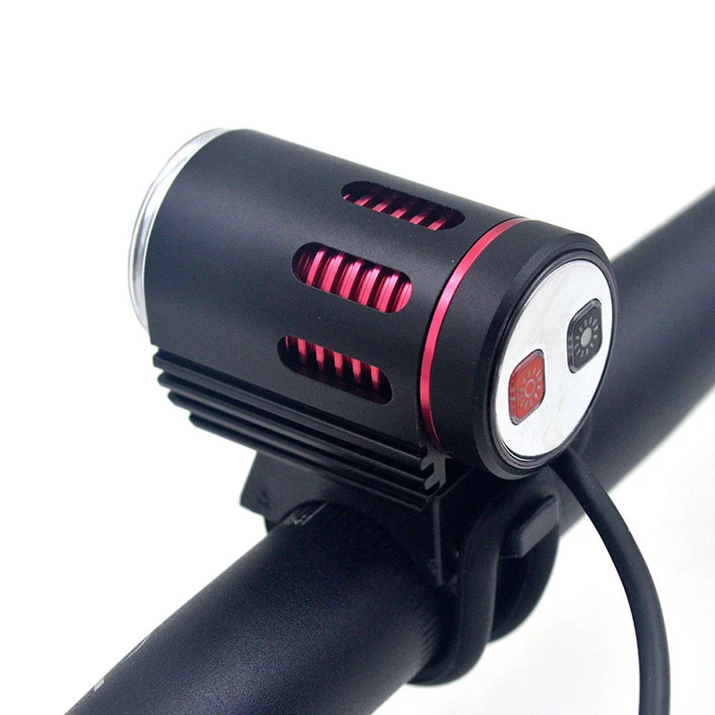 3000 Lumens XML L2 LED Bicycle Front Light MTB Road Bike Flashlight Safe Cycling Headlight With 6400mAh Battery Pack BC0605