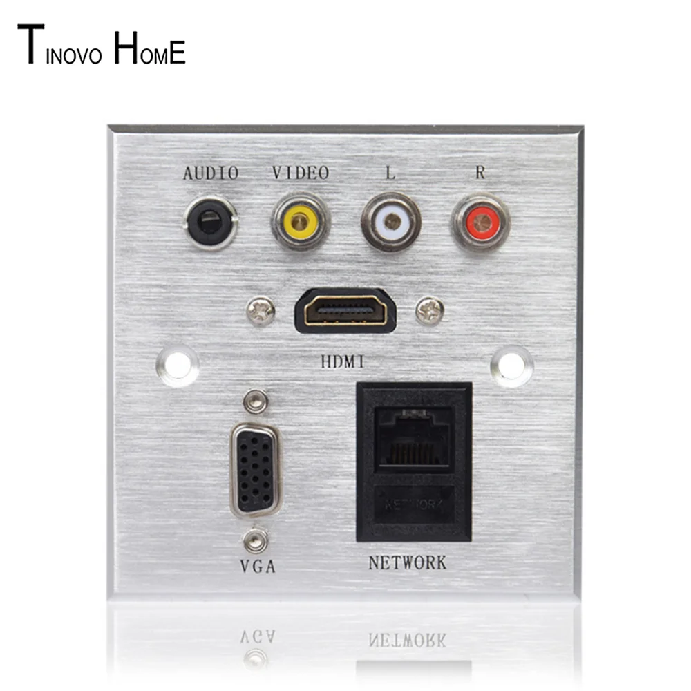 

Wall information box socket panel/TV wall Wall panel socket/hotel KTV conference room Home video audio VGA network panel