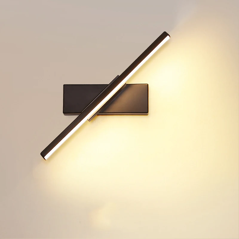 

Led Indoor Wall Lamps Rotation Adjustable Wall Sconce Modern Simple Bedroom Bedside Lamp Stair Hallway Led Wall Light