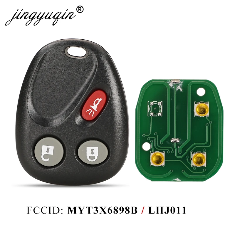 

jingyuqin 3B Remote Key Keyless Entry Fob LHJ011/ MYT3X6898B 315Mhz for GM Hummer H2 Chevrolet Avalanche Cadillac Escalade Buick