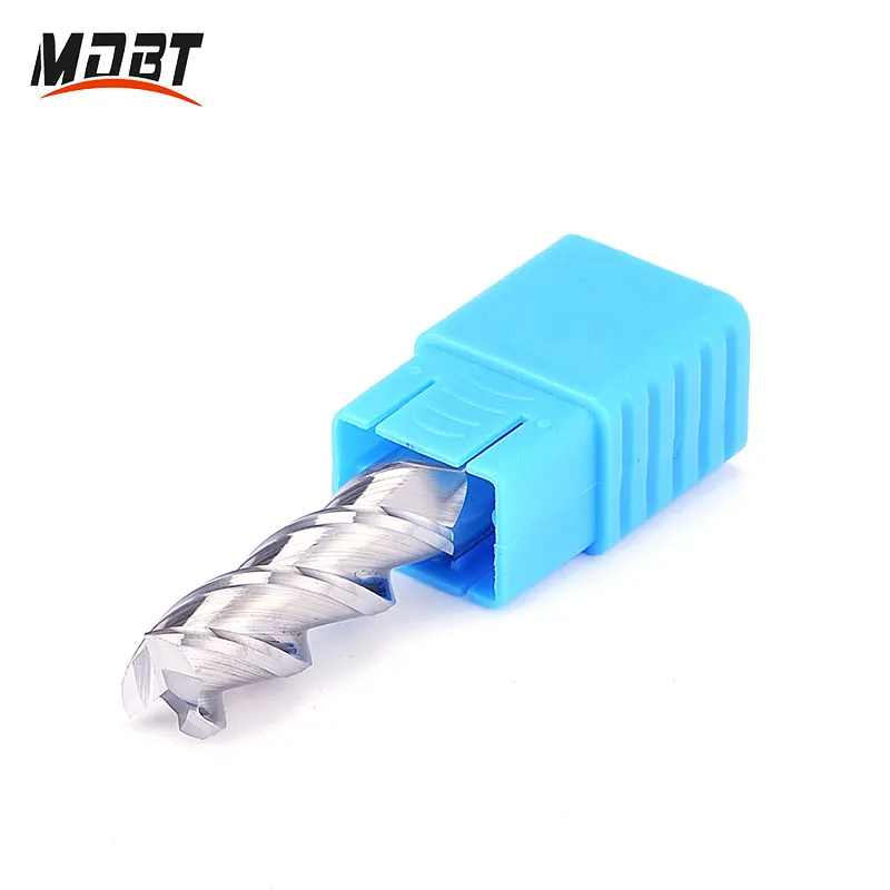 3 flauto fresa in metallo duro tungsteno HRC55 fresa CNC strumento 1mm- 20mm per alluminio acrilico legno rame plastica
