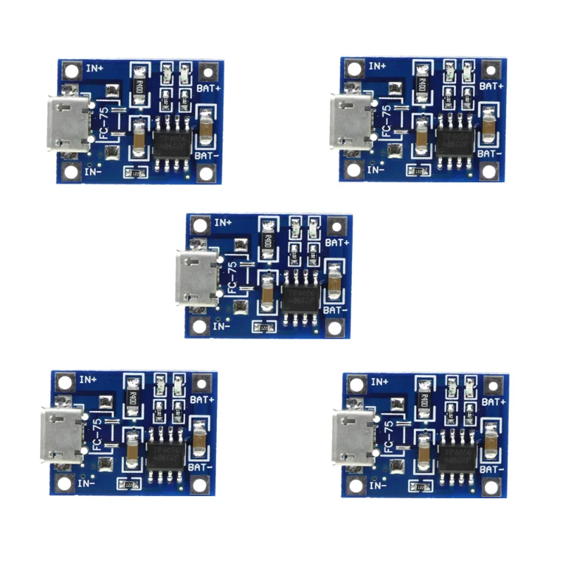 TP 4056 led IC Micro USB 5V 1A 18650 TP4056 Lithium Battery Charger Module Charging Board With Protection Dual Functions