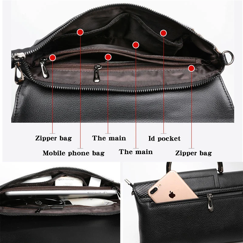 Women\'s Bag European American Style Fashion Elegant Dinner Handbag for Female Shoulder Bags Genuine Leather Clutch Messenger