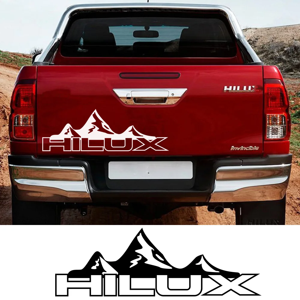 Car Body PVC Stickers Mountain Graphics Vinyl Film Decal For Toyota Hilux Revo Vigo Rear Trunk Pickup Tuning Auto Accessories