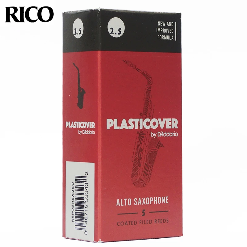 EE. UU. Original D\'Addario RICO Plasticover Bb soprano sax Eb saxofón alto Bb tenor sax reed Bb clarinete Cañas