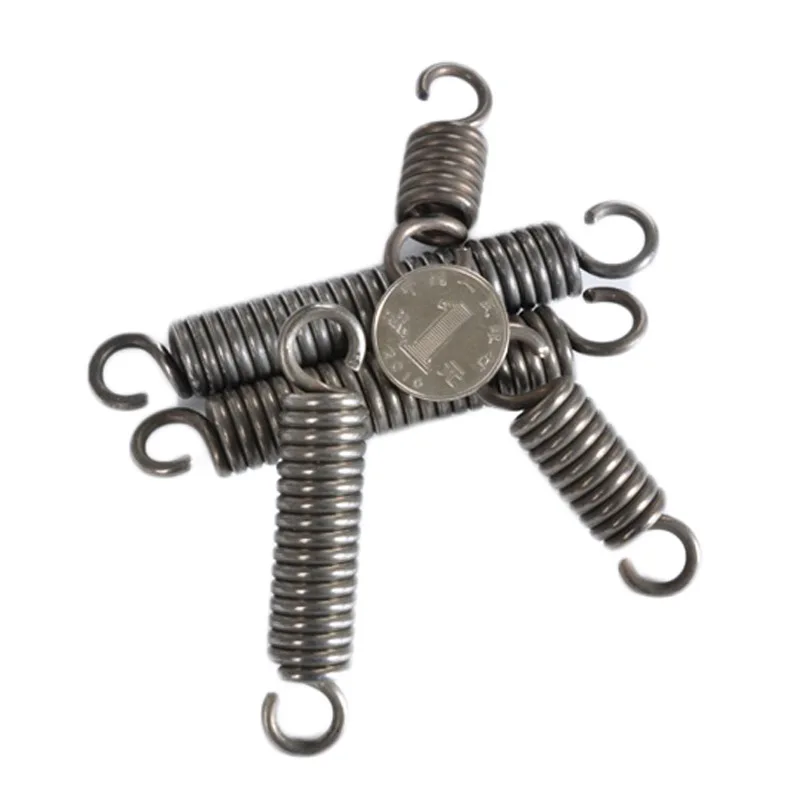 1 Buah Ekstensi Tegangan Ekspansi Kawat Pegas Dia 1.6Mm Kait Pegas Pegas Baja untuk Alat DIY Luar Dia 10Mm Panjang 30Mm-300Mm