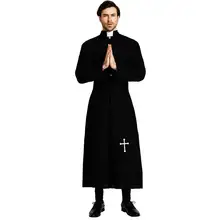 Black Priest Costume for Events #3