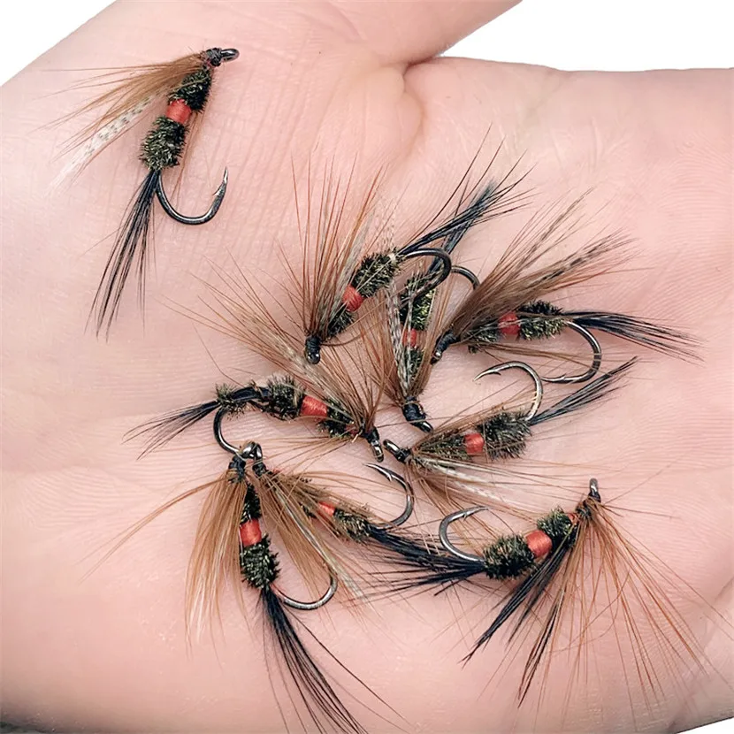 3/6Pcs Angeln Fliegen Realistische Nymph Scud Fly für Trout Fly Angeln Streamer Binden Künstliche Köder Köder