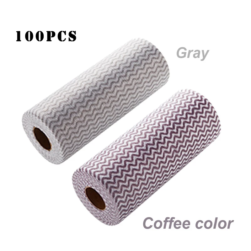 1/2 Roll  Eco-Friendly Disposable Cleaning wash cloth Non Woven Duster Cloth Dish Cloth Break Point No Oil Rag kitchen