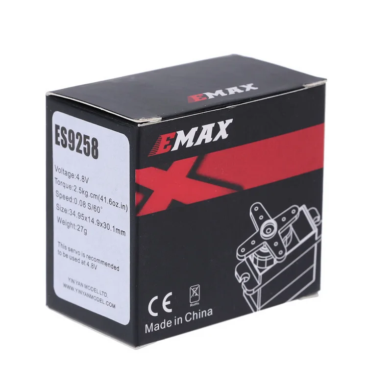 EMAX ES9258 Metal Gear Digital Servo 27g/ 2.5 kg/ 0.05 sec for rc helicopter Wholesale Dropship image 6