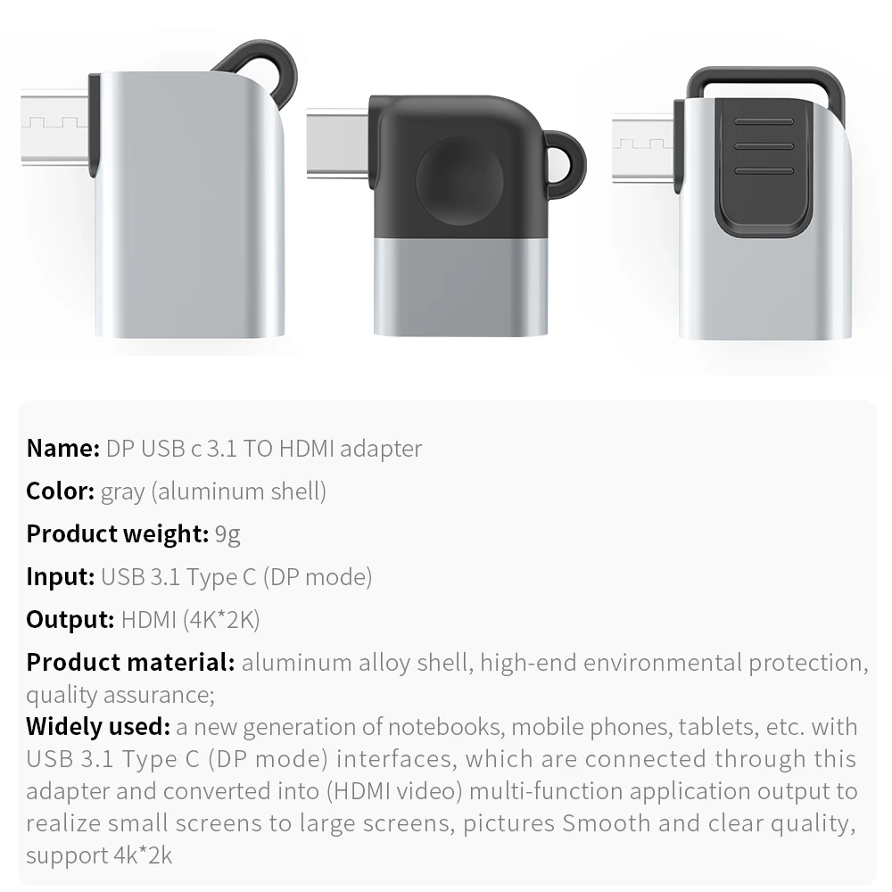 Adapter USB C do HDMI kompatybilny dla macbooka 4 k2k kabel typu C HDMI kompatybilny Adapter HD dla Samsung Galaxy S10 Huawei Mate P20