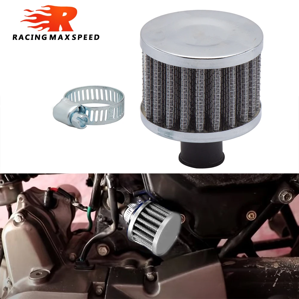 Universal Car Air Filter for Motorcycle Cold Air Intake High Flow Crankcase Vent Cover Mini Breather Filters 9mm 12mm 18mm 25mm