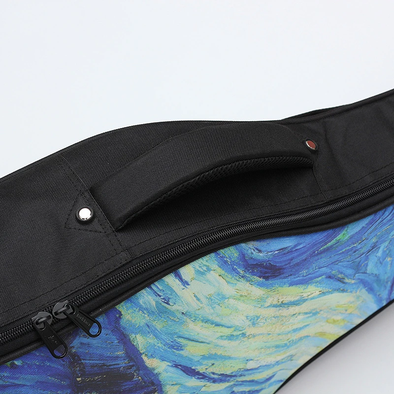 Guitar Case Bag 36 39 40 41 Inches Van Gogh Art Paintings Backpack Colorful Thicken  Useful Carry Gig Guitar Accessories