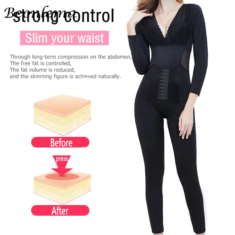 Full Body Sexy Shapewear For Women Butt Lifting Slimming Shapers Seamless Posture Corrective Arms Shaping Leggings Bodysuit