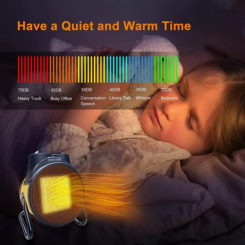 2000W elektryczny podgrzewacz pokojowy wodoodporny IPX4 łazienka Mini wentylator cieplej PTC ogrzewacze pomieszczeń z 3 trybami do garażu domowego biura