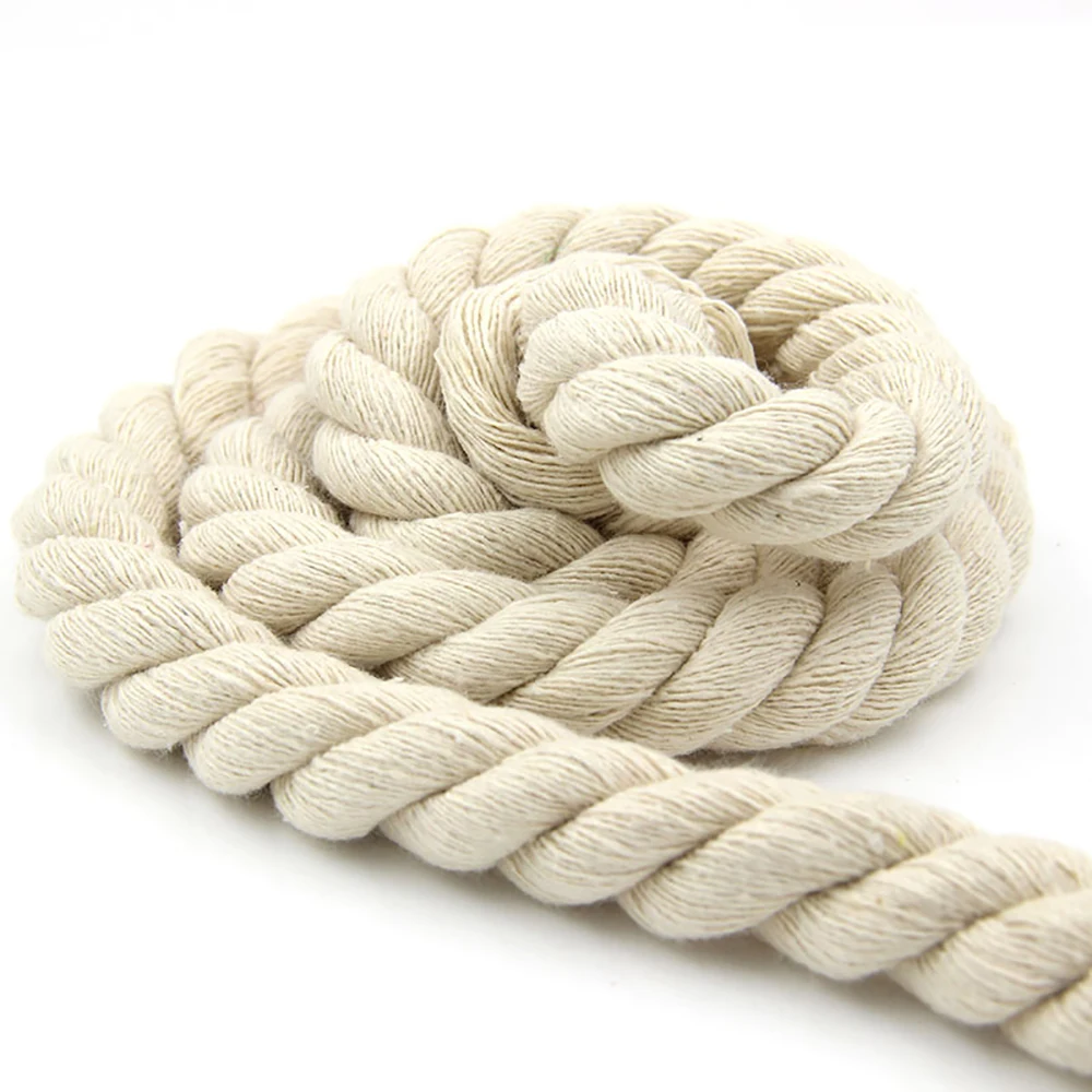 Hemp Ropes Bundle Thick Thin Rope Tote Bag Cotton Hand Made Decorative Cotton Thread White Rope