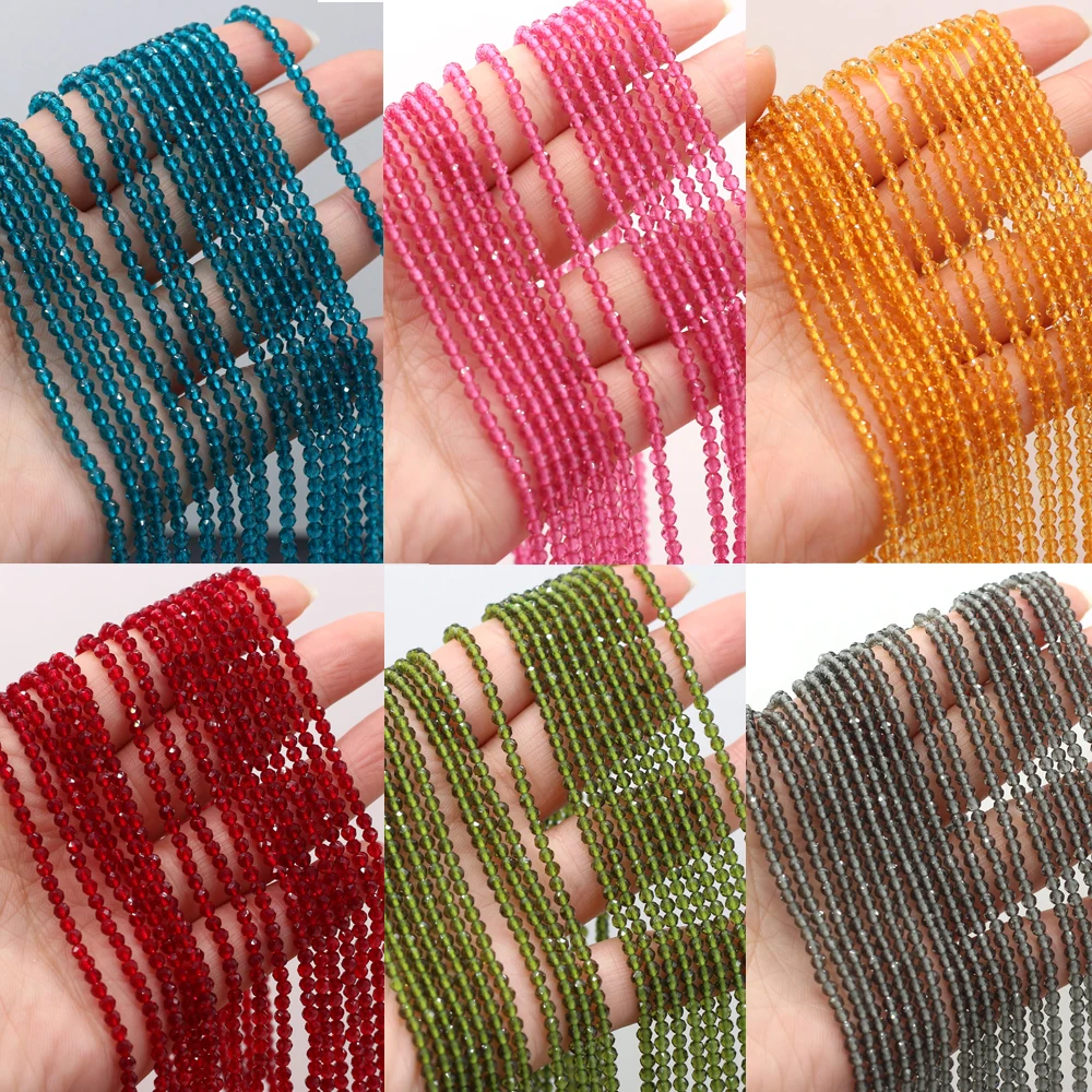 Wholesale Natural Stone Spinels Beads Small Section 3mm Loose Beads for Jewelry Making DIY Necklace Bracelet Accessories 14\'\'