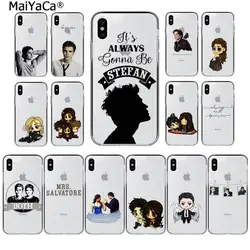 MaiYaCa The Vampire Diaries Stefan Damon Salvatore Phone Case for iphone 12 pro max SE 2020 11 pro XS 8 7 6 6S Plus X 5 5S SE XR