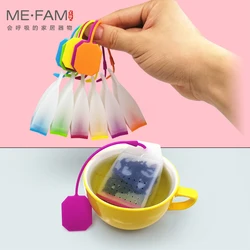 New Silicone Tea Strainer Safe Eco Friendly Non Toxic Reusable Tea-Leaves Infuser Filter Herbal Spice Teas Drain Bag Set Of 6