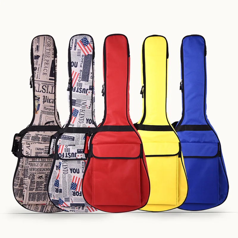 Scione Thickened Folk Acoustic Guitar Bag 36/39/41inch Classical Electric Guitar Bag Sleeve Backpack Piano Bag Guitar Accessorie