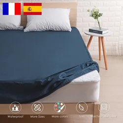 Fitted Sheet Waterproof Mattress Cover Colorful Bed Cover Breathable Deep Pocket for 30CM 1 PC  cobertores de cama