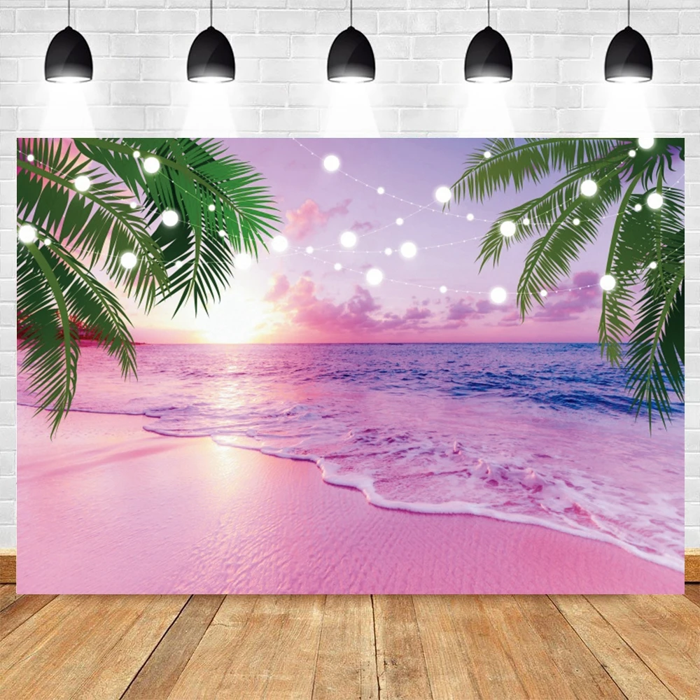 

Yeele Summer Beach Party Birthday Tropical Sea Seaside Backdrop Newborn Baby Birthday Photography Vinyl Photographic Background