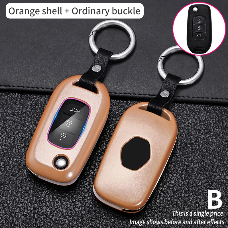 Carbon Fiber Car Smart Key Cover Case For Renault Megane Clio Captur Kangoo Lada Vesta Granta Protect Shell 2021 Accessories