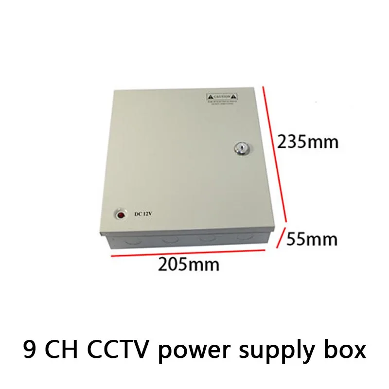 DC 12V 10A 15A 9 CH Monitor Power Supply AUTO-RESET CCTV Power Supply Switch Box  9 Port CCTV Cameras 9 port CE, LVD Approved